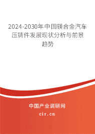 2024-2030年中国镁合金汽车压铸件发展现状分析与前景趋势