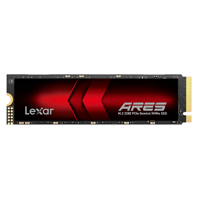 雷克沙（Lexar）ARES 战神系列 PCle4.0 SSD固态硬盘M.2 NVMe 2TB 7400MB/s【送散热片+螺丝+螺丝刀】 电竞娱乐PCIe 4.0x4